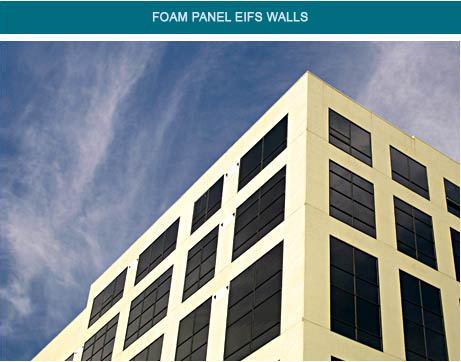 elastomeric foam panel EIFS wall waterpoofing