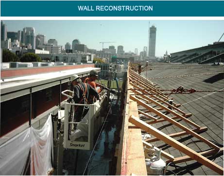 concrete wall restoration, repair and reconstruction projects 